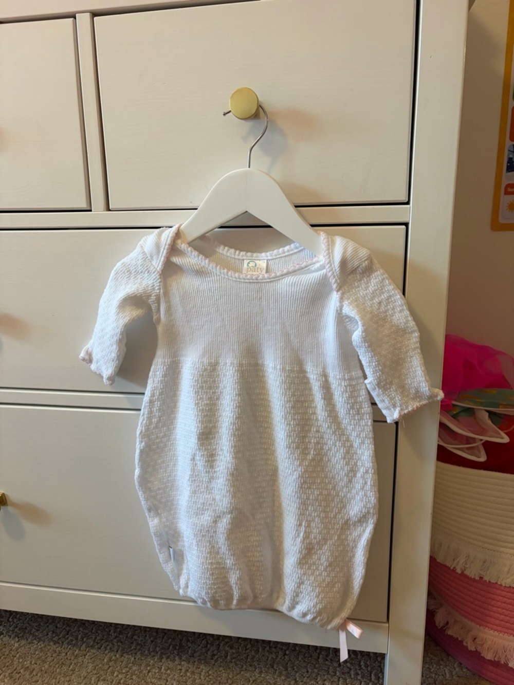 Paty White Infant Gown 3 Months